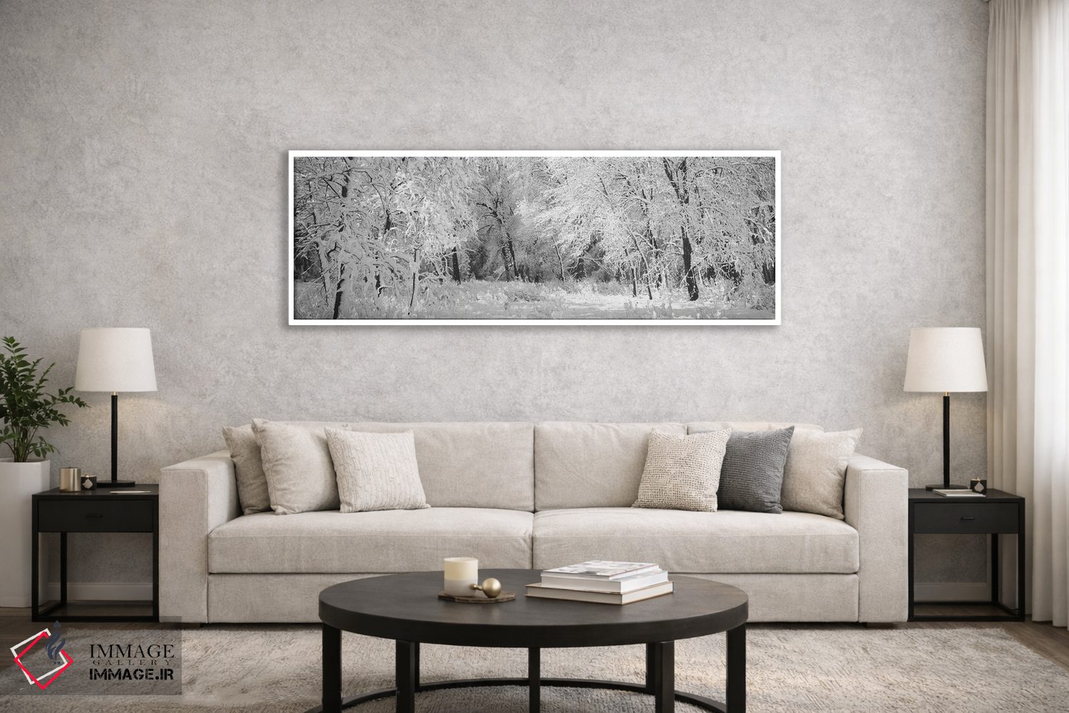 تابلو دکوراتیو زمستان، جنگل، پارک ملی یوسمیتی، کالیفرنیا، ایالات متحده… اثر پانورامیک ایمجز - D6W