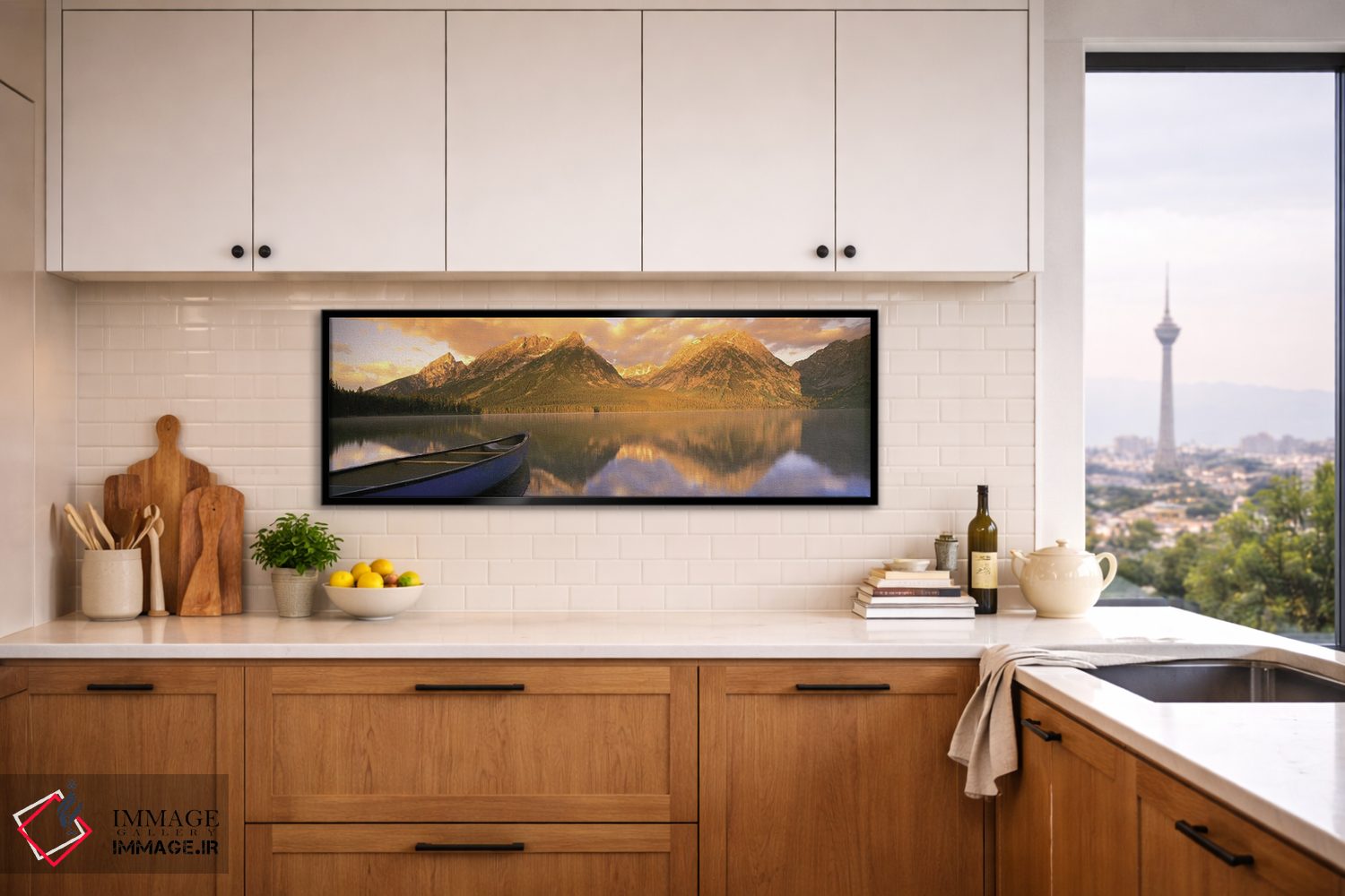 تابلو دکوراتیو کانو، دریاچه لی، پارک ملی گرند تیوتن، وایومینگ، ایالات… اثر پانورامیک ایمجز - D5B