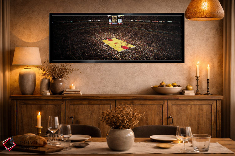 تابلو دکوراتیو شیکاگو بولز، مرکز یوناتد، شیکاگو، ایلینوی، ایالات متحده… اثر پانورامیک ایمجز - D2B