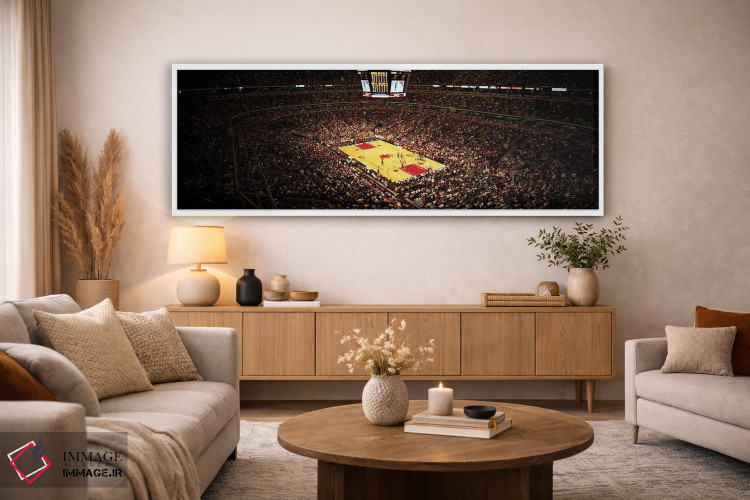 تابلو دکوراتیو شیکاگو بولز، مرکز یوناتد، شیکاگو، ایلینوی، ایالات متحده… اثر پانورامیک ایمجز - D3W