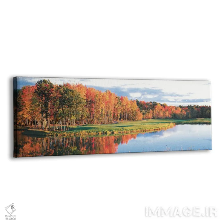 تابلو دکوراتیو زمین گلف پاییزی، نیو انگلند، ایالات متحده آمریکا اثر پانورامیک ایمجز - نمای پرسپکتیو محصول