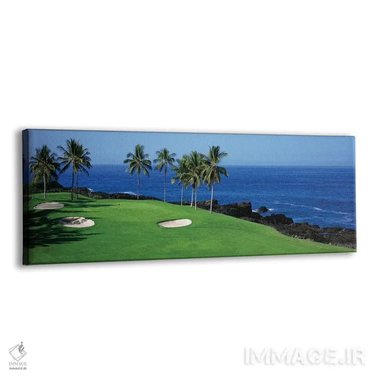 تابلو دکوراتیو زمین گلف کنار اقیانوس، کونا کانتری کلاب، کایلوآ کونا، ه… اثر پانورامیک ایمجز - نمای پرسپکتیو محصول