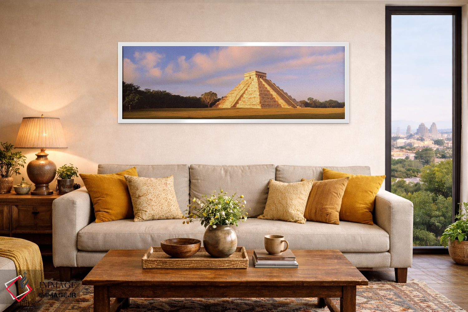 تابلو دکوراتیو القلعه، چیکن ایتزا، یوکاتان، مکزیک اثر پانورامیک ایمجز - D4W