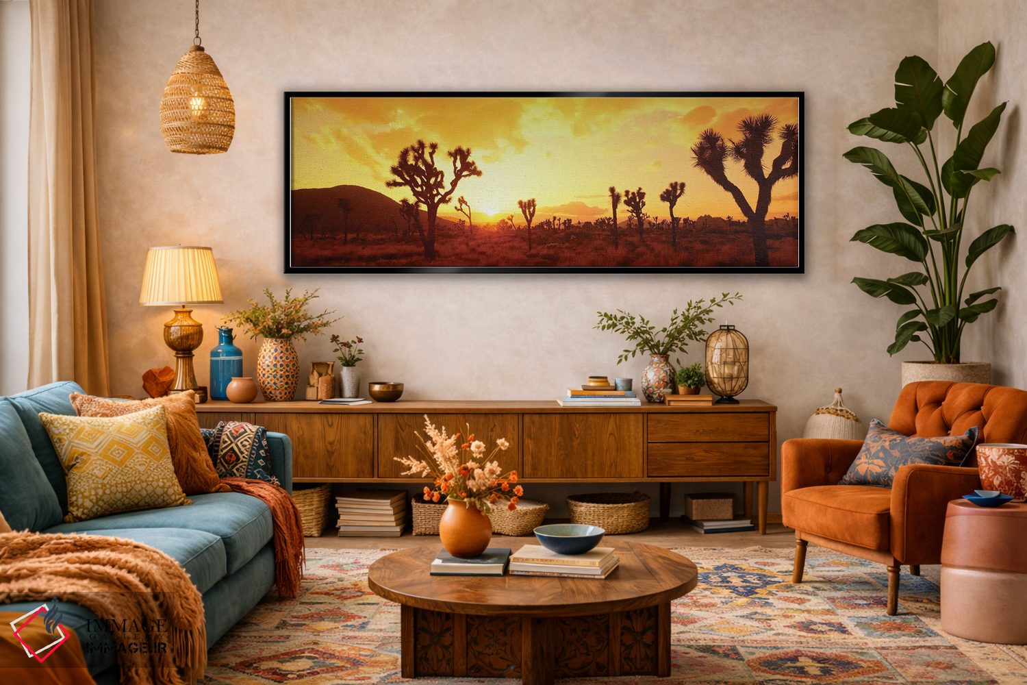 تابلو دکوراتیو صحرا موهاوی، پارک ملی درخت یوشا، کالیفرنیا، ایالات متحد… اثر پانورامیک ایمجز - D3B