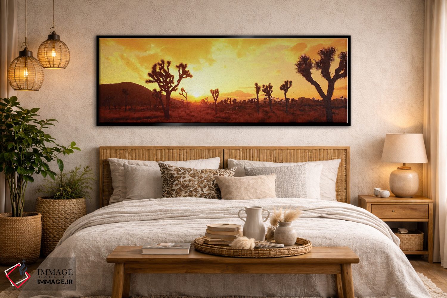 تابلو دکوراتیو صحرا موهاوی، پارک ملی درخت یوشا، کالیفرنیا، ایالات متحد… اثر پانورامیک ایمجز - D5B