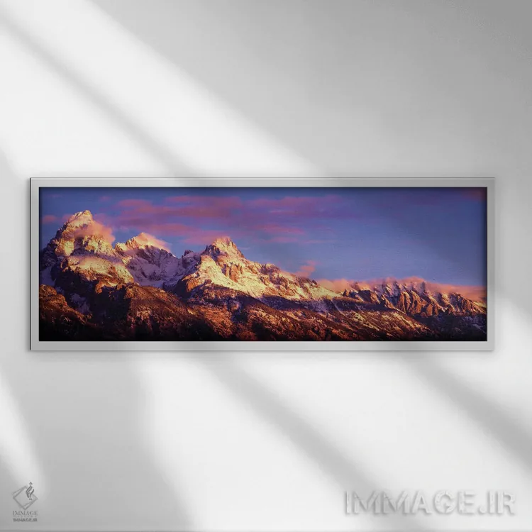 تابلو دکوراتیو Teton Range, Grand Teton National Park, Wyoming, USA,کو… اثر پانورامیک ایمجز - نمای قابدار سفید