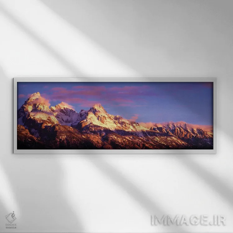 تابلو دکوراتیو Teton Range, Grand Teton National Park, Wyoming, USA,کو… اثر پانورامیک ایمجز - نمای قابدار سفید