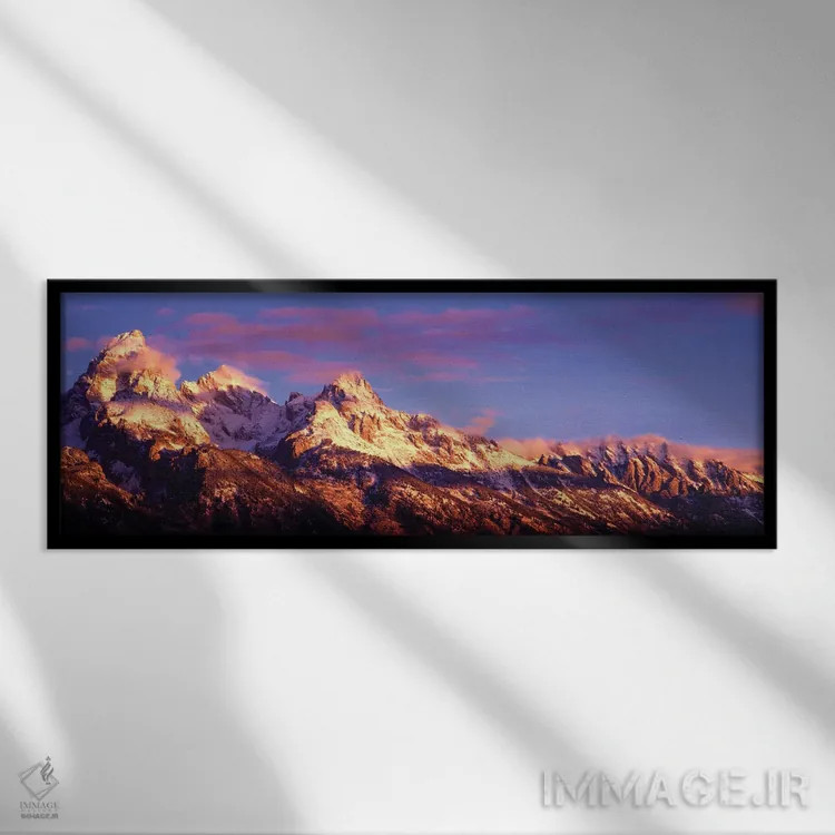 تابلو دکوراتیو Teton Range, Grand Teton National Park, Wyoming, USA,کو… اثر پانورامیک ایمجز - نمای قابدار مشکی