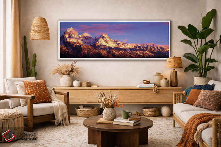 تابلو دکوراتیو Teton Range, Grand Teton National Park, Wyoming, USA,کو… اثر پانورامیک ایمجز - D4W