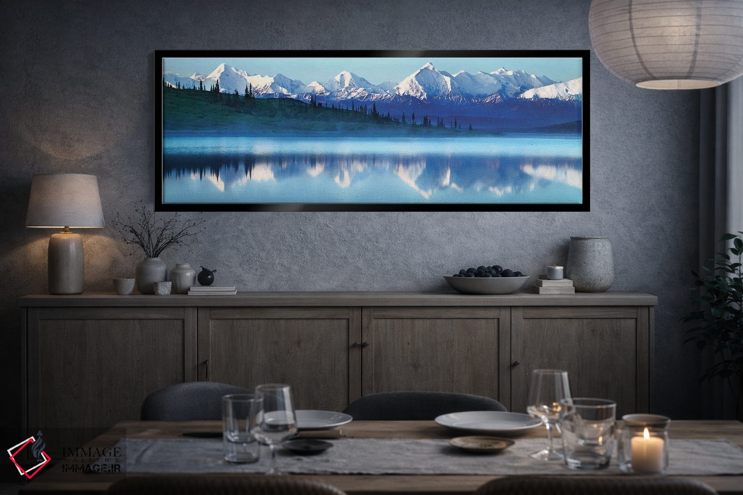 تابلو دکوراتیو Denali National Park, Alaska, USA,کوه های پوشیده از برف… اثر پانورامیک ایمجز - D4B