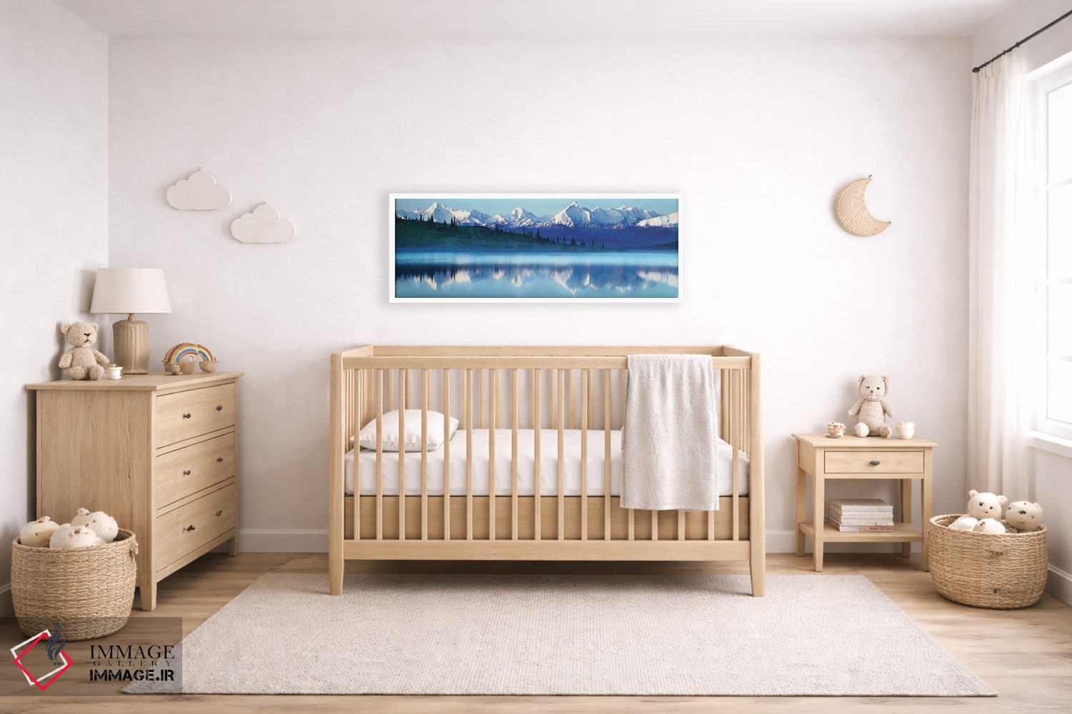 تابلو دکوراتیو Denali National Park, Alaska, USA,کوه های پوشیده از برف… اثر پانورامیک ایمجز - D5W