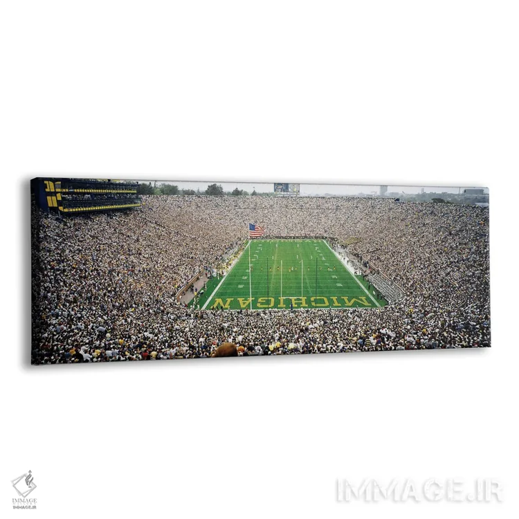 تابلو دکوراتیو بازی فوتبال دانشگاه میشیگان، استادیوم میشیگان، آن آربر… اثر پانورامیک ایمجز - نمای پرسپکتیو محصول
