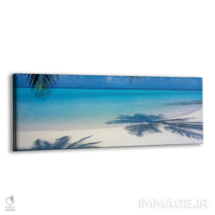 تابلو دکوراتیو لاگونا مالدیو اثر پانورامیک ایمجز - نمای پرسپکتیو محصول