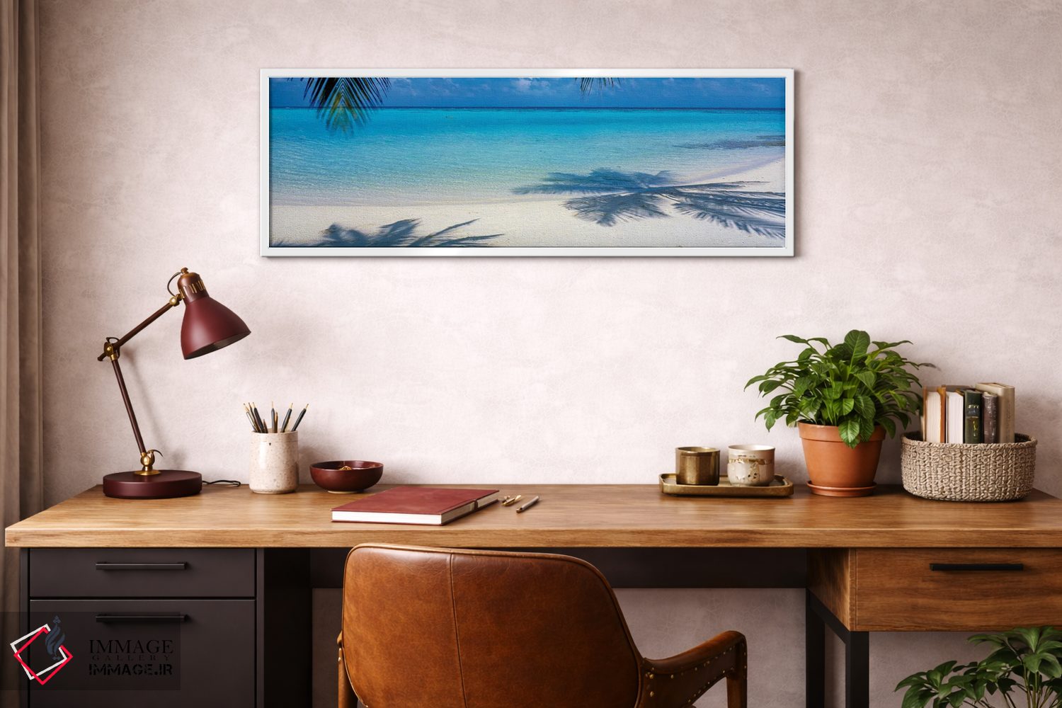 تابلو دکوراتیو لاگونا مالدیو اثر پانورامیک ایمجز - D2W