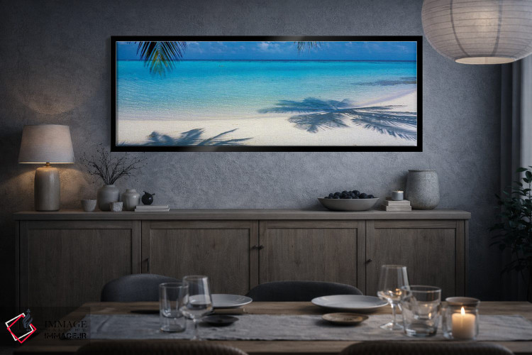 تابلو دکوراتیو لاگونا مالدیو اثر پانورامیک ایمجز - D4B