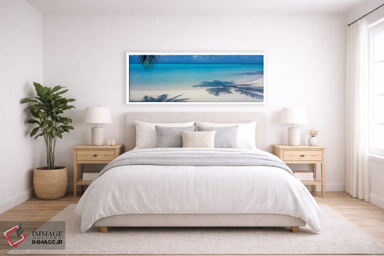 تابلو دکوراتیو لاگونا مالدیو اثر پانورامیک ایمجز - D6W