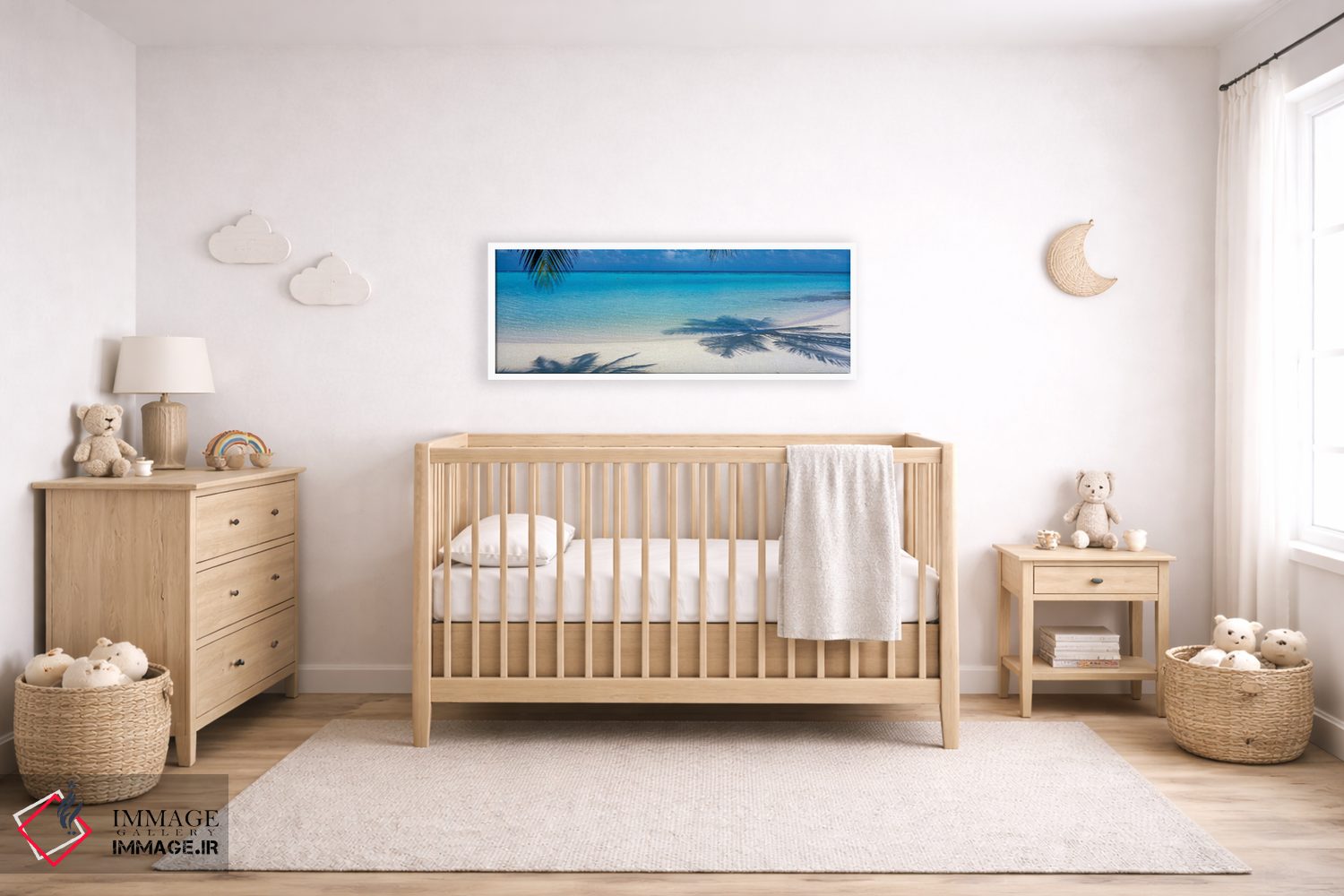 تابلو دکوراتیو لاگونا مالدیو اثر پانورامیک ایمجز - D5W