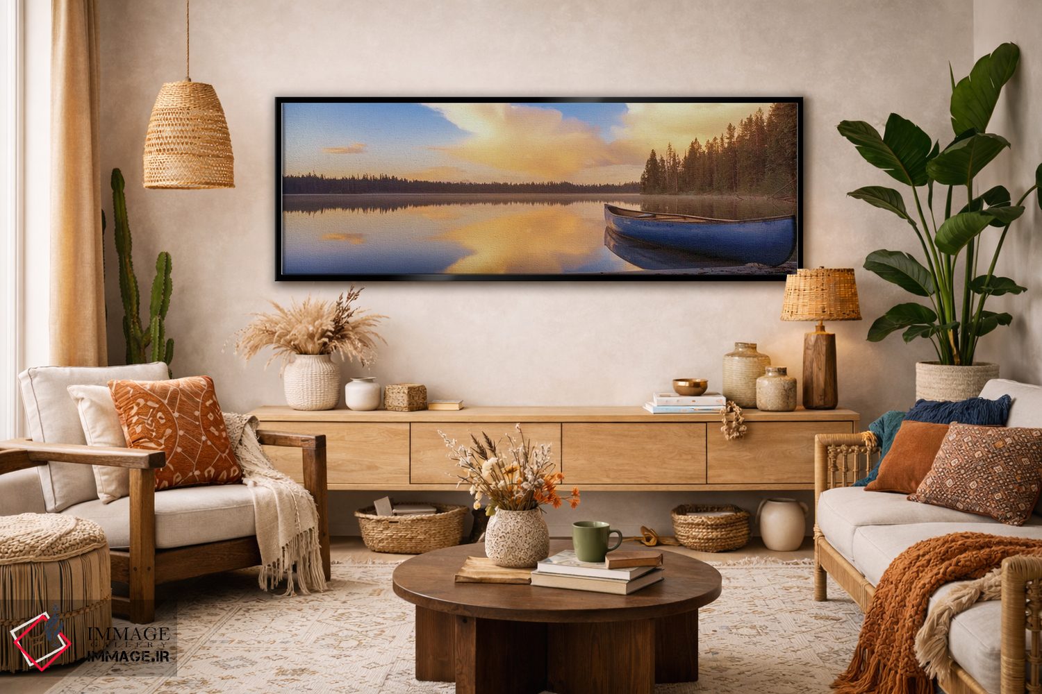 تابلو دکوراتیو Grand Teton Park, WY, USA,دریاچه لی، پارک گرند تتون، وا… اثر پانورامیک ایمجز - D3B