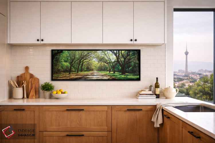 تابلو دکوراتیو بلوط های زنده و خزه اسپانیایی، سایت تاریخی ایالتی ورمسل… اثر پانورامیک ایمجز - D5B