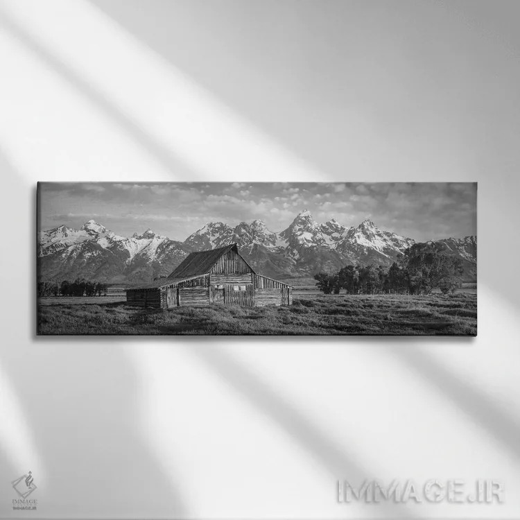 تابلو دکوراتیو انبار مولتون، پارک ملی گرند تیوتن، وایومینگ، ایالات متح… اثر پانورامیک ایمجز - نمای روبهرو روی دیوار