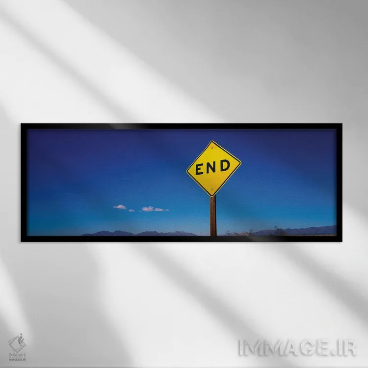 تابلو دکوراتیو قایق کانو در یک دریاچه، پارک ملی یلواستون، وایومینگ، ای… اثر پانورامیک ایمجز - نمای قابدار مشکی