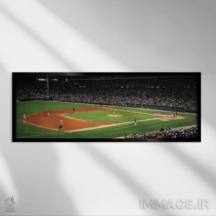 تابلو دکوراتیو Close Up, Night, White Sox Vs Indians, US Cellular Fiel… اثر پانورامیک ایمجز - نمای قابدار مشکی