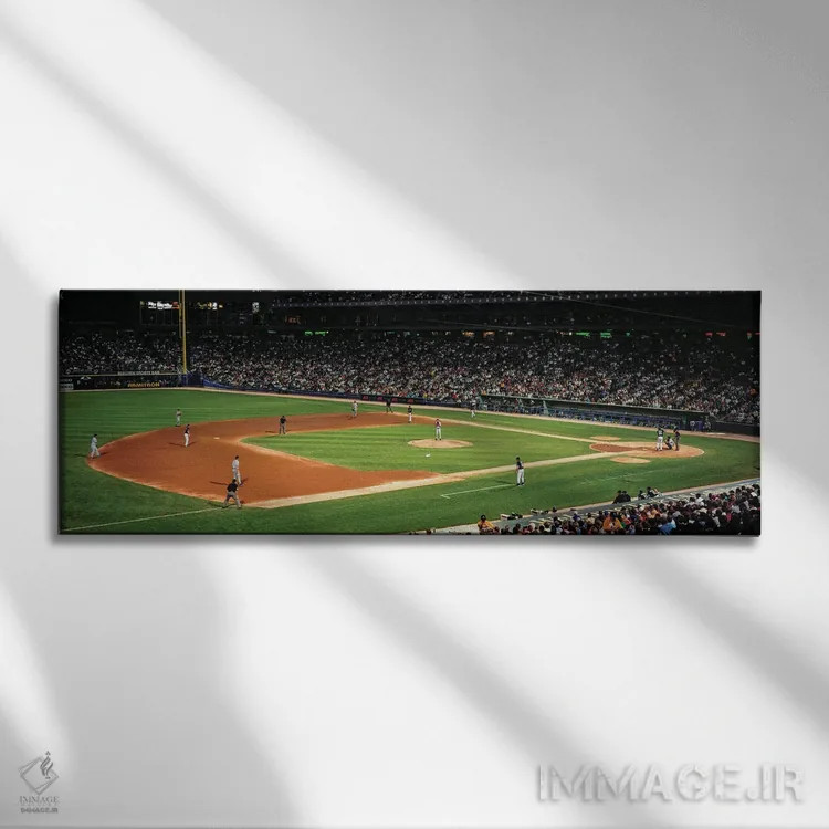 تابلو دکوراتیو Close Up, Night, White Sox Vs Indians, US Cellular Fiel… اثر پانورامیک ایمجز - نمای روبهرو روی دیوار