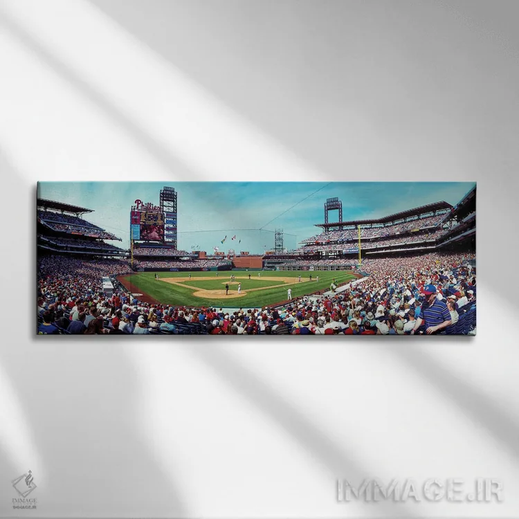 تابلو دکوراتیو Phils Vs Expos, Citizen's Bank Park 4-16-04" - "نمای از… اثر پانورامیک ایمجز - نمای روبهرو روی دیوار