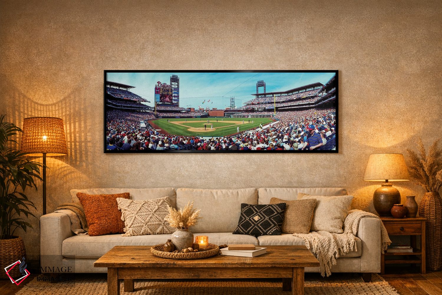 تابلو دکوراتیو Phils Vs Expos, Citizen's Bank Park 4-16-04" - "نمای از… اثر پانورامیک ایمجز - D6B