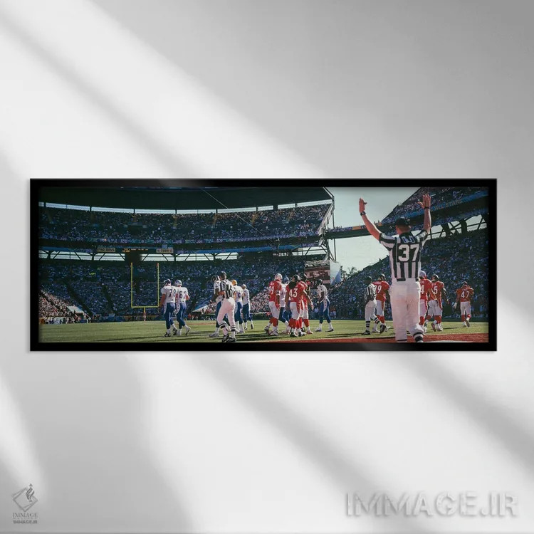 تابلو دکوراتیو Aloha Stadium, Pro Bowl 2005, Oahu, Hawaii, USA" - "نما… اثر پانورامیک ایمجز - نمای قابدار مشکی