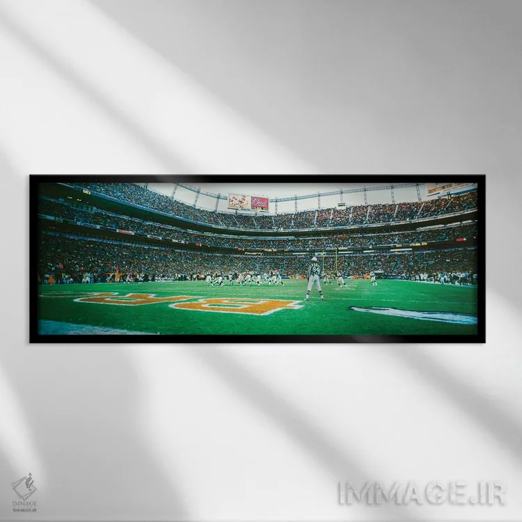 تابلو دکوراتیو Broncos Vs Browns, Invesco Field, Denver, Colorado, Dec… اثر پانورامیک ایمجز - نمای قابدار مشکی