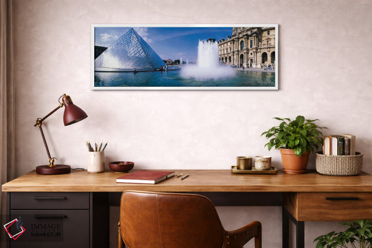 تابلو دکوراتیو Louvre Museum, Paris, France" - "بیرونی، موزه لوور، پار… اثر پانورامیک ایمجز - D4W