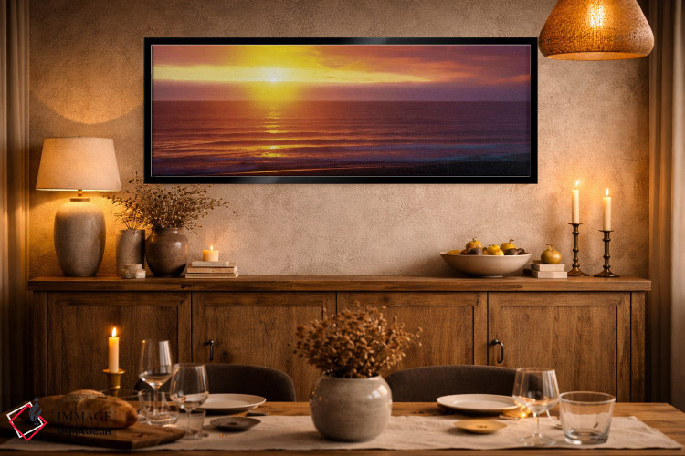 تابلو دکوراتیو Pacific Ocean, Kauki, Hawaii, USA" - "غروب، اقیانوس آرا… اثر پانورامیک ایمجز - D2B