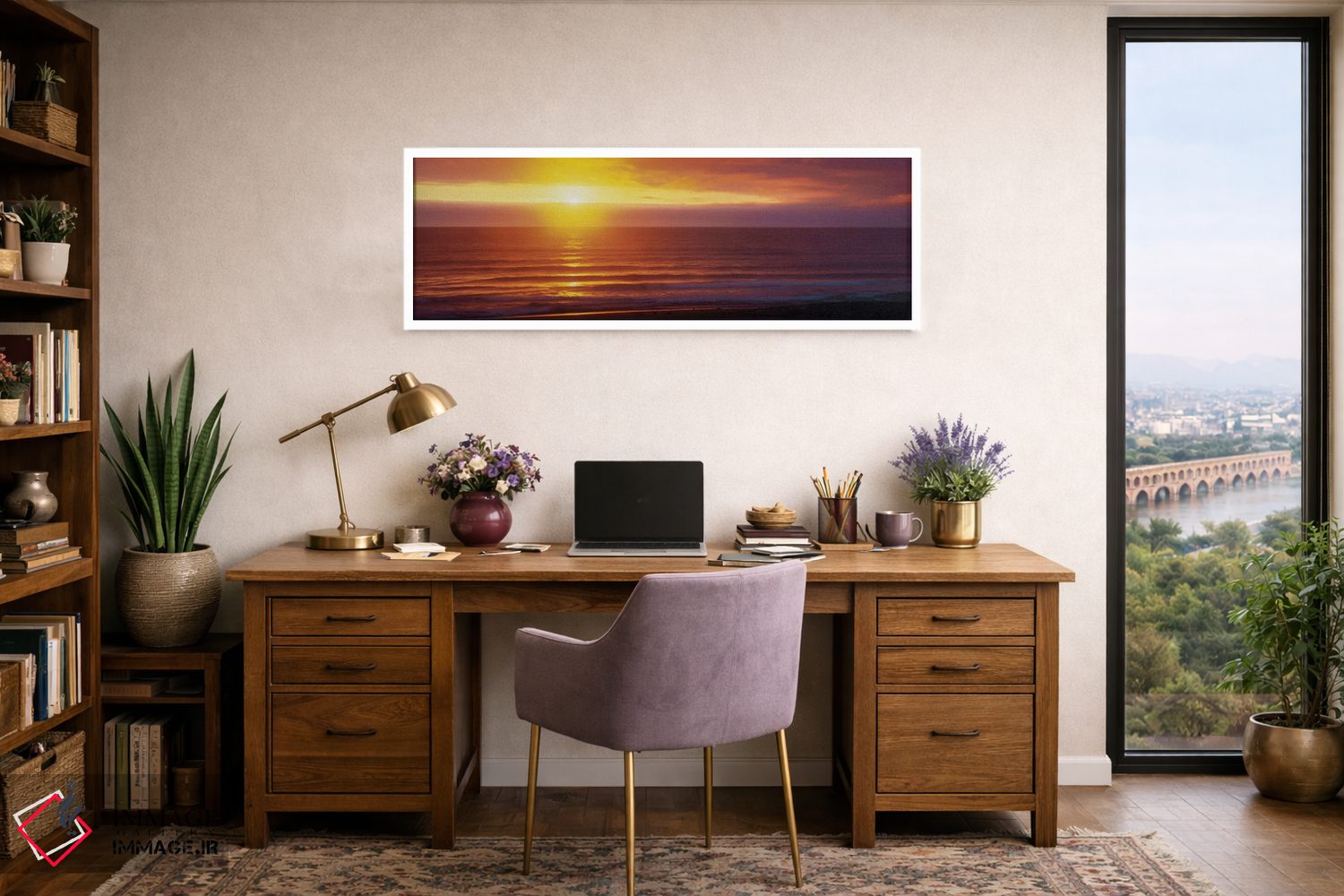 تابلو دکوراتیو Pacific Ocean, Kauki, Hawaii, USA" - "غروب، اقیانوس آرا… اثر پانورامیک ایمجز - D1W