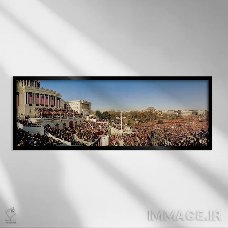 تابلو دکوراتیو Capitol Building, Washington Dc, USA" - "رئیس جمهور کلی… اثر پانورامیک ایمجز - نمای قابدار مشکی