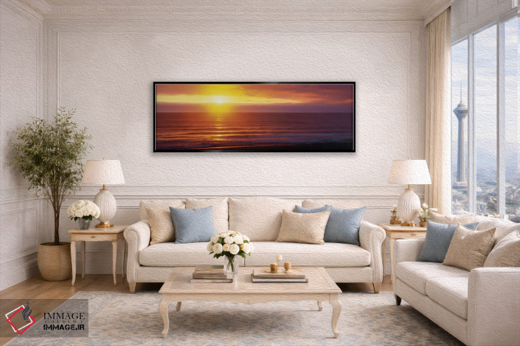 تابلو دکوراتیو Pacific Ocean, Kauki, Hawaii, USA" - "غروب، اقیانوس آرا… اثر پانورامیک ایمجز - D6B