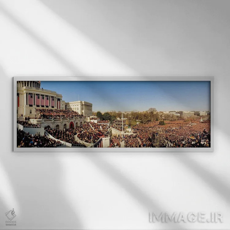 تابلو دکوراتیو Capitol Building, Washington Dc, USA" - "رئیس جمهور کلی… اثر پانورامیک ایمجز - نمای قابدار سفید