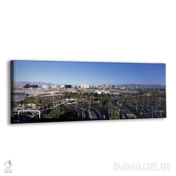 تابلو دکوراتیو Las Vegas, Clark County, Nevada, USA,جاده های شهری با ف… اثر پانورامیک ایمجز - نمای پرسپکتیو محصول