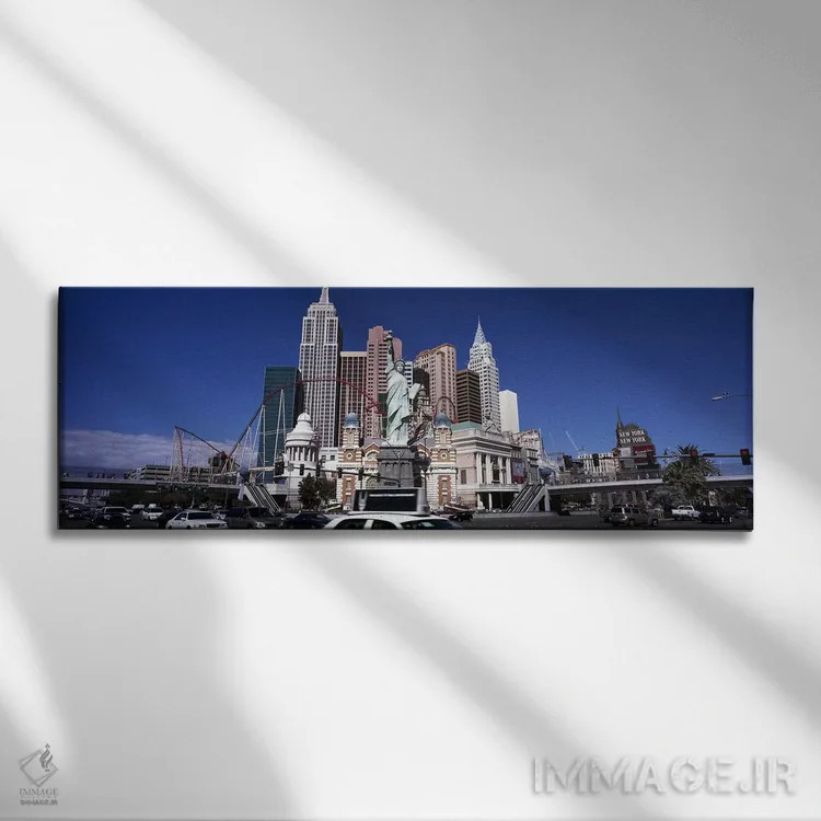 تابلو دکوراتیو The Las Vegas Strip, Las Vegas, Nevada, USA,ساختمان های… اثر پانورامیک ایمجز - نمای روبهرو روی دیوار