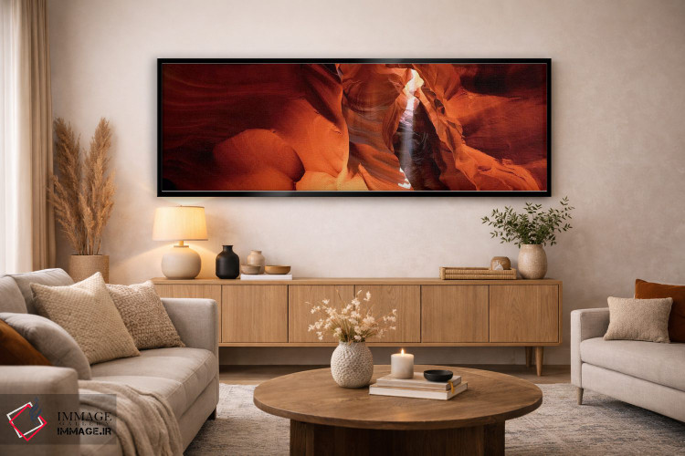 تابلو دکوراتیو Antelope Canyon, Arizona, USA,تابش پرتو نور خورشید، دره… اثر پانورامیک ایمجز - D5B