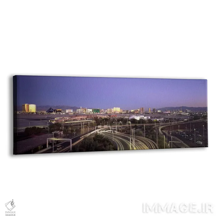 تابلو دکوراتیو Las Vegas, Clark County, Nevada, USA,جاده های شهری با ف… اثر پانورامیک ایمجز - نمای پرسپکتیو محصول