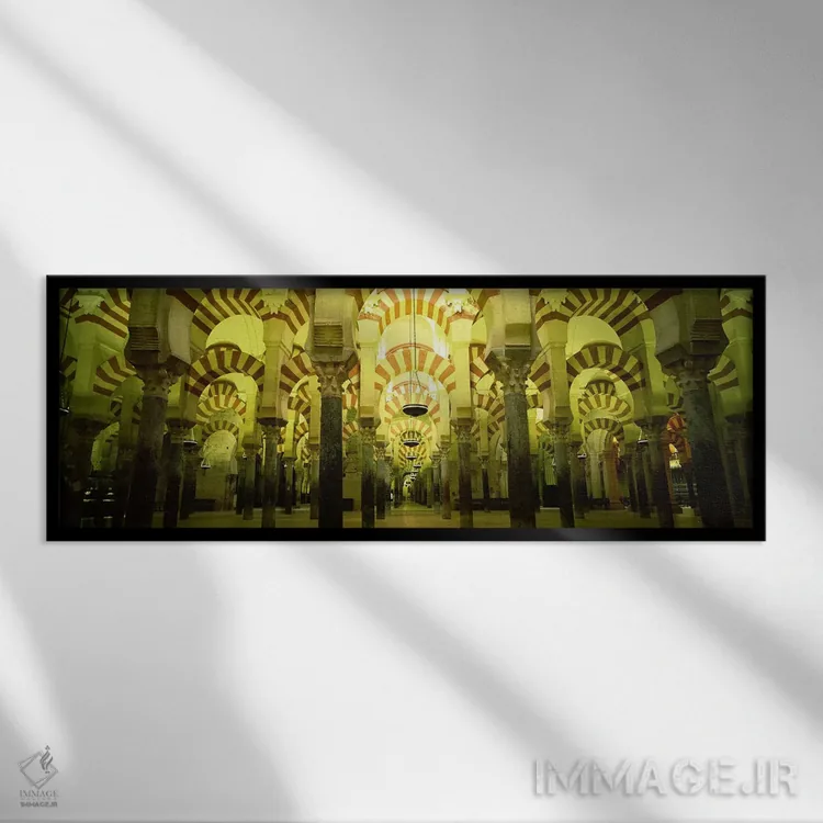 تابلو دکوراتیو La Mezquita Cathedral, Cordoba, Cordoba Province, Spain… اثر پانورامیک ایمجز - نمای قابدار مشکی