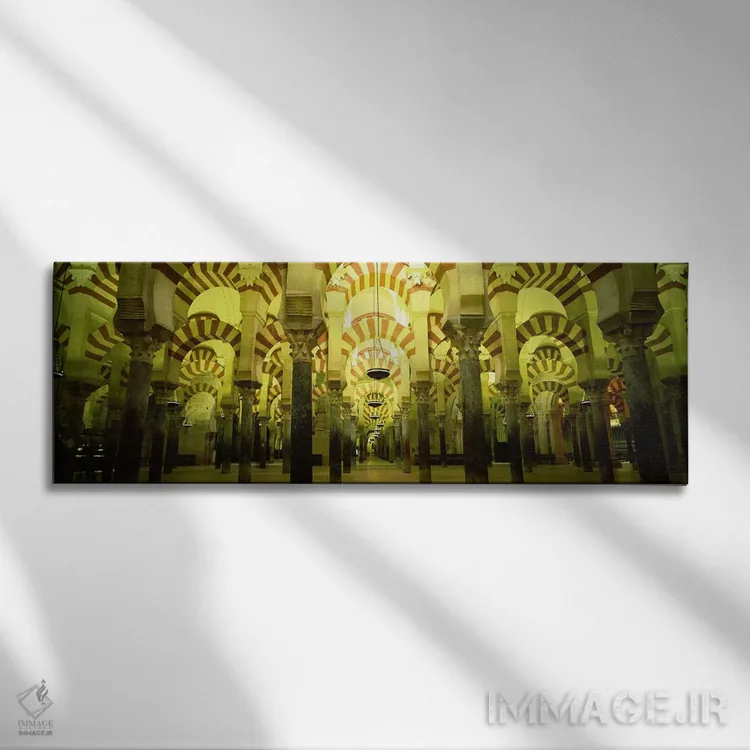 تابلو دکوراتیو La Mezquita Cathedral, Cordoba, Cordoba Province, Spain… اثر پانورامیک ایمجز - نمای روبهرو روی دیوار