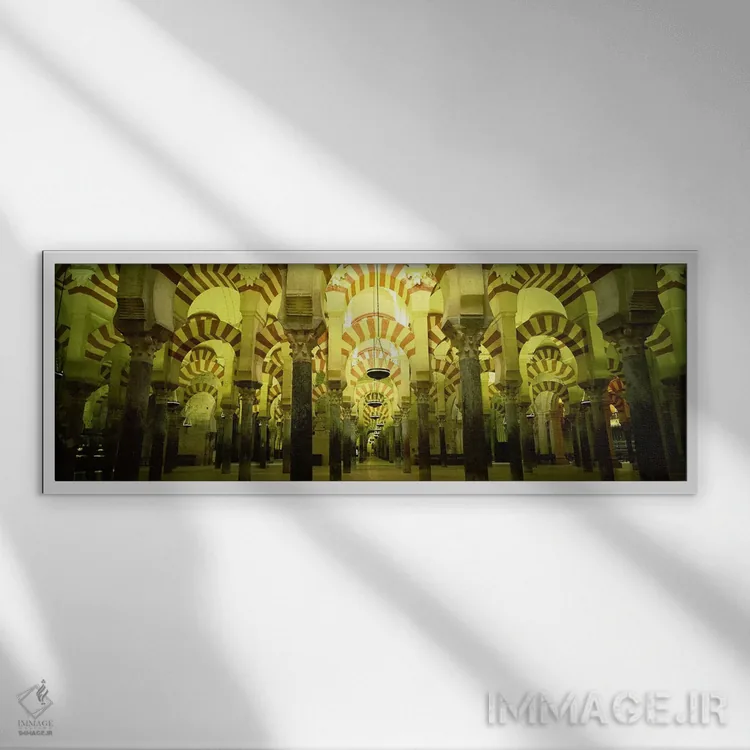 تابلو دکوراتیو La Mezquita Cathedral, Cordoba, Cordoba Province, Spain… اثر پانورامیک ایمجز - نمای قابدار سفید