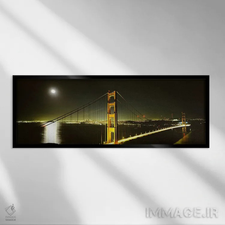 تابلو دکوراتیو Golden Gate Bridge, San Francisco, California, USA #4,پ… اثر پانورامیک ایمجز - نمای قابدار مشکی