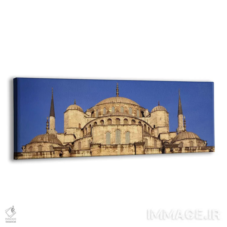 تابلو دکوراتیو Blue Mosque, Istanbul, Turkey,نمای زاویه پایین از مسجد… اثر پانورامیک ایمجز - نمای پرسپکتیو محصول