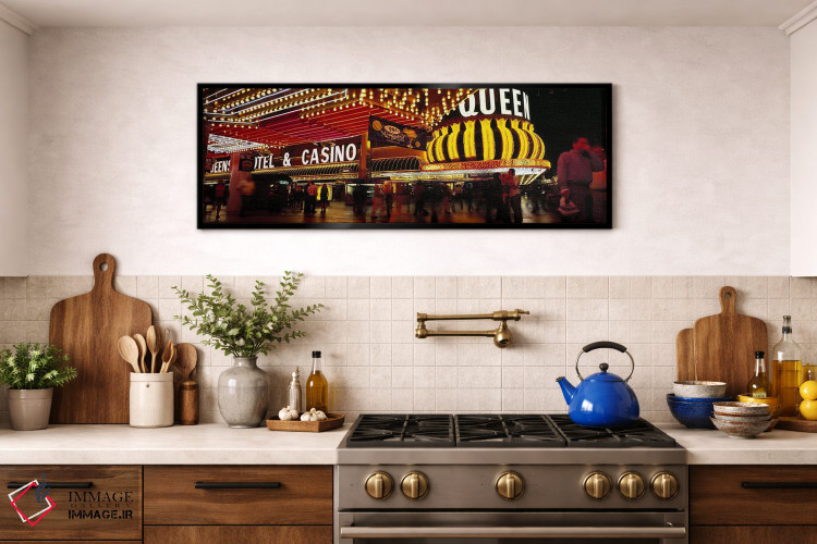 تابلو دکوراتیو Four Queens, Fremont Street, Las Vegas, Clark County, N… اثر پانورامیک ایمجز - D2B
