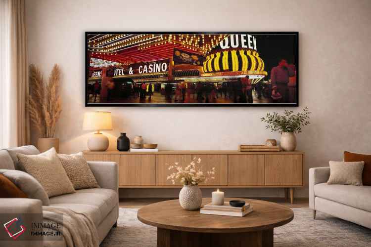 تابلو دکوراتیو Four Queens, Fremont Street, Las Vegas, Clark County, N… اثر پانورامیک ایمجز - D5B