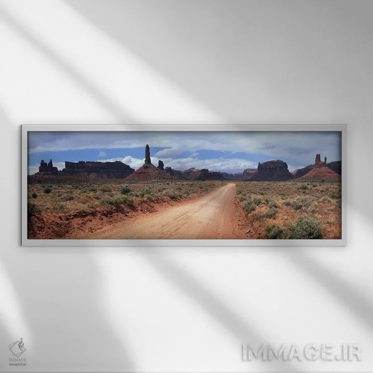 تابلو دکوراتیو Valley Of The Gods, Bears Ears National Monument, San J… اثر پانورامیک ایمجز - نمای قابدار سفید