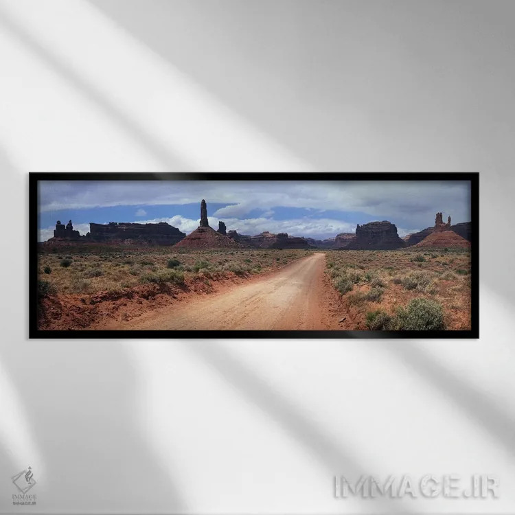 تابلو دکوراتیو Valley Of The Gods, Bears Ears National Monument, San J… اثر پانورامیک ایمجز - نمای قابدار مشکی
